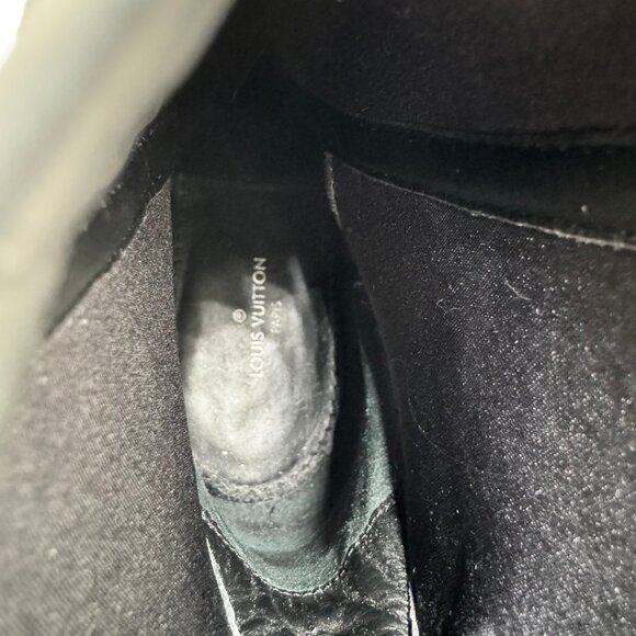 Louis Vuitton Neoprene Deep Sea Strap Ankle Boot Leather Pointed Toe Black EU 38 - Picture 10 of 11